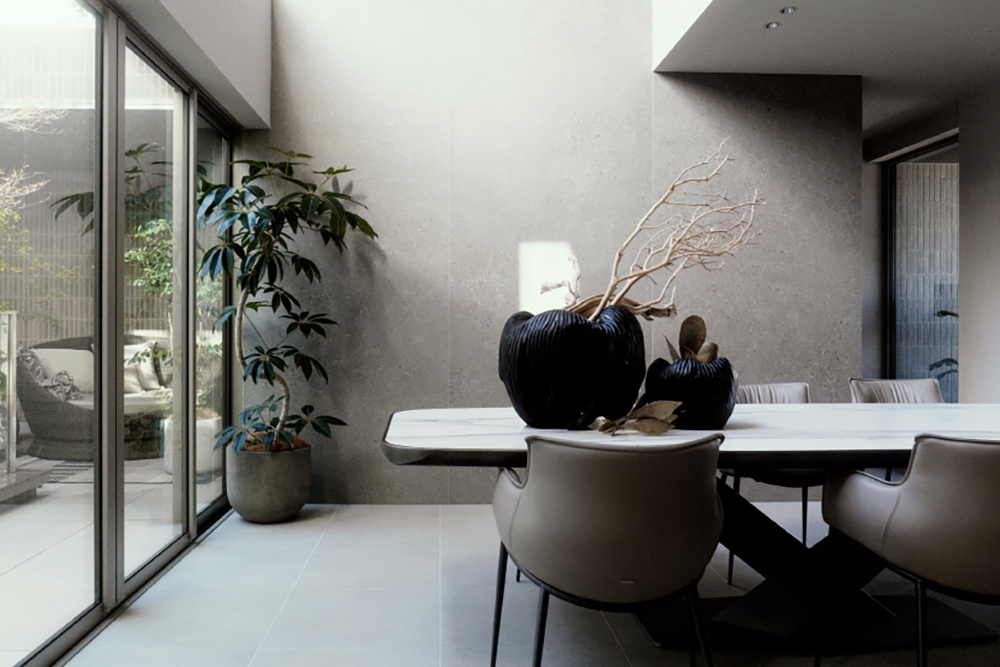 光や緑などの自然と共存する約100坪の空間設計、積水ハウスのモデルハウス“レグヌムコート”