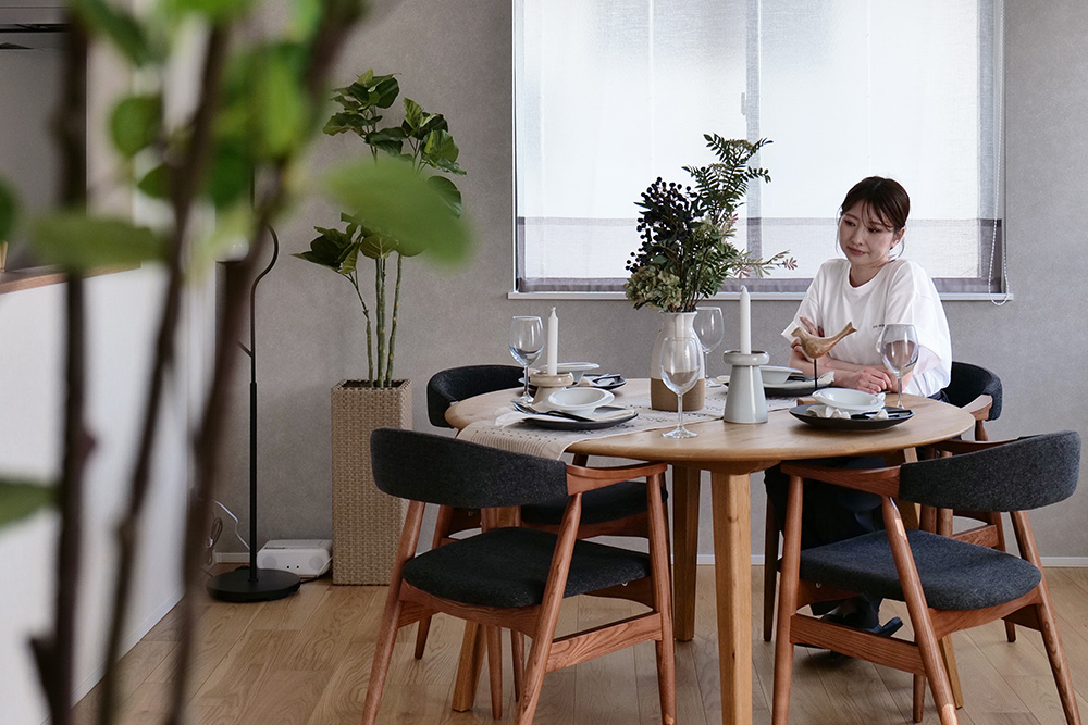 効率的な回遊動線が家事をサポート、ラクをしながらスマートに暮らす住まい